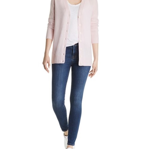 C by Bloomingdale's Cashmere Grandfather Cardigan - Picture 1 of 8